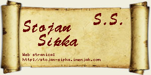 Stojan Šipka vizit kartica